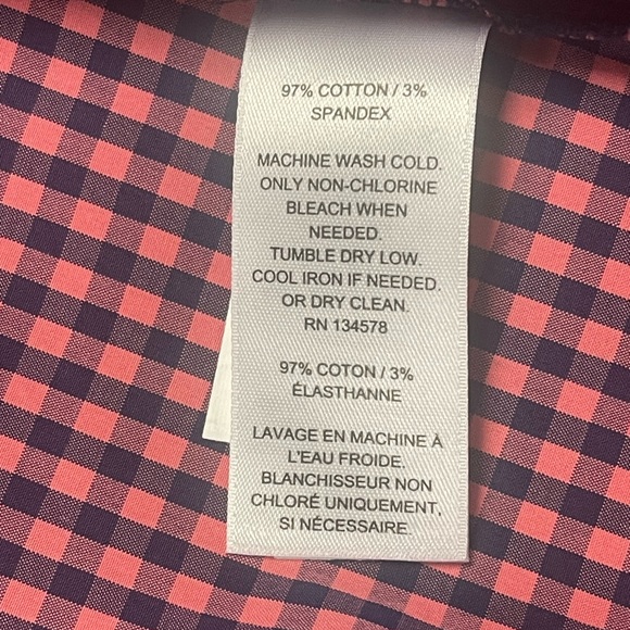 NWT- Vineyard Vines Classic Gingham Button Down Paradise Pink Women’s Size 6 top - Picture 7 of 11